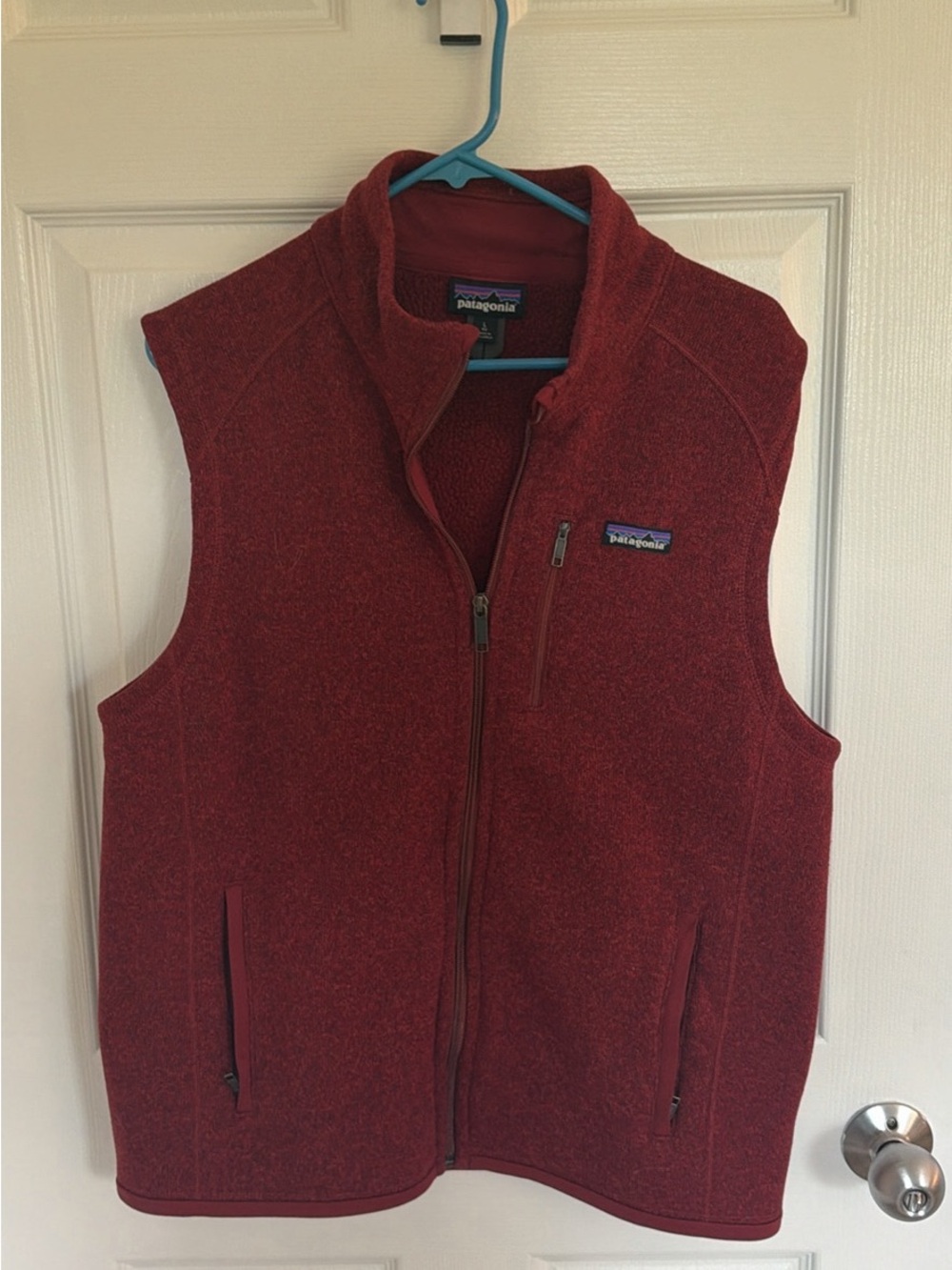 Patagonia Men's Deep Red Fleece Vest